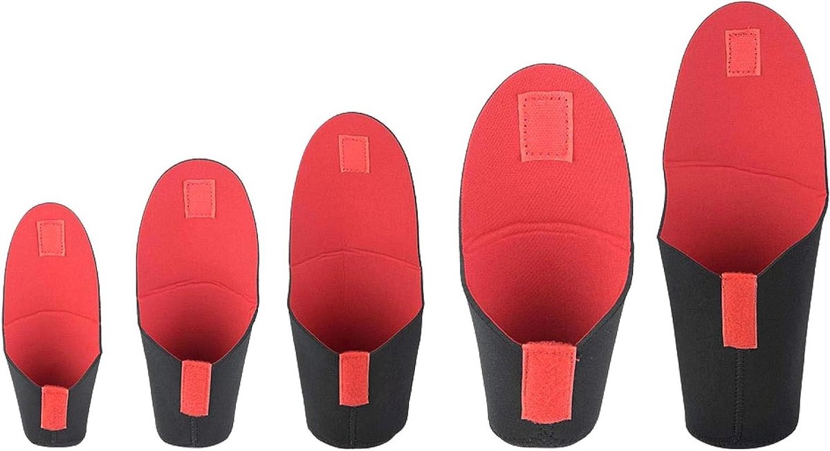Lens Pouches - Opbergzakjes - Camera Bescherming - Schokbestendig Neopreen - 5 Stuks - Zwart
