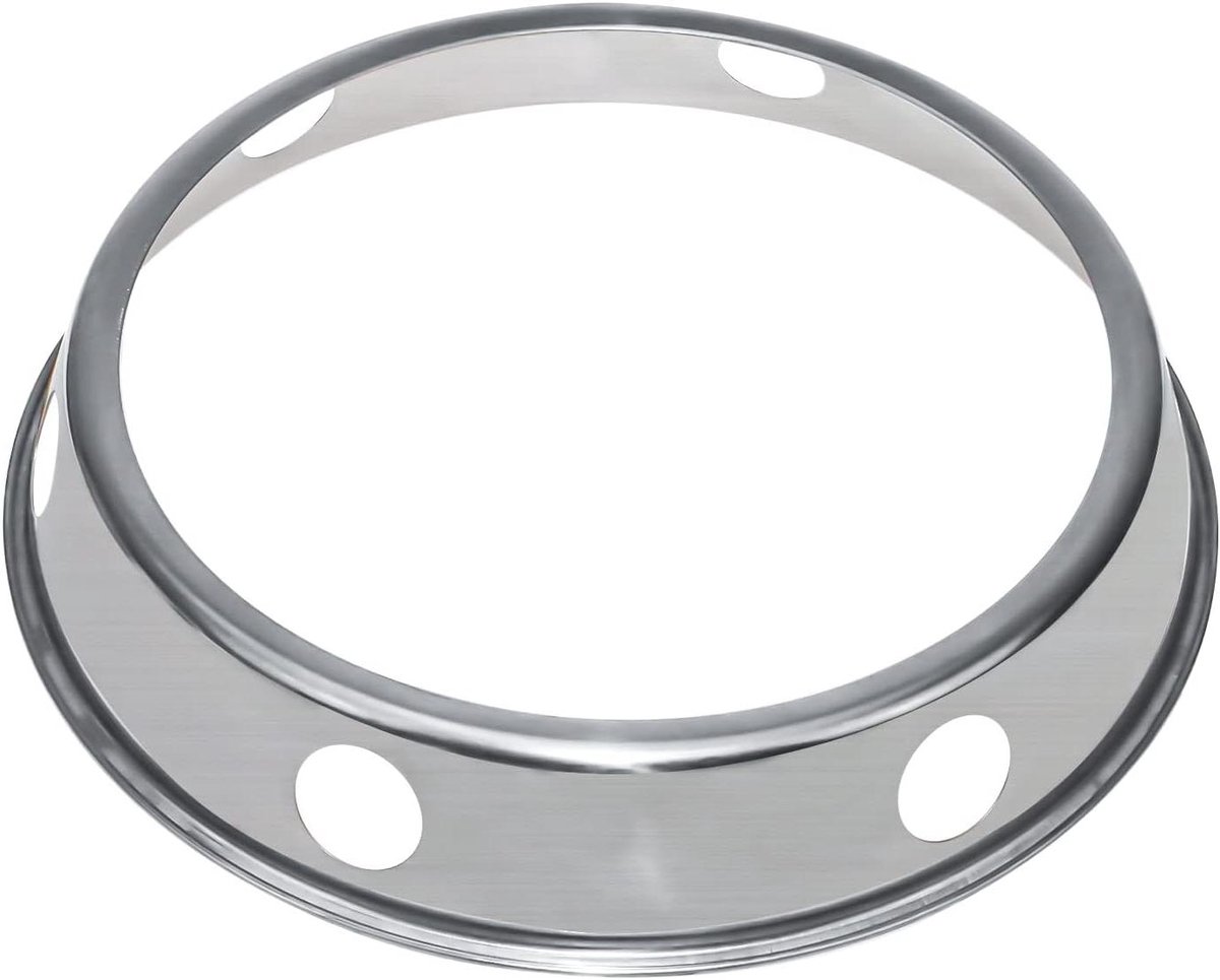 Wok Ring - Wokhouder Onderzetter - Gelijkmatige Warmte - Roestvrij Staal - Ø 165 cm - Zilver