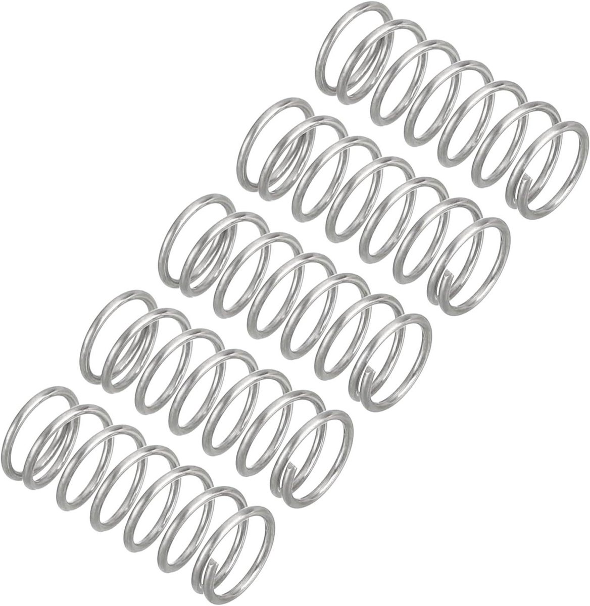 Drukveren Set - Compressieveren - Apparaten Reparatie - Roestvrij Staal - 5 stuks 6mm - Zilver