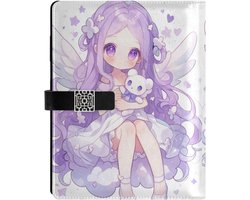 WDdZzyy Leather lined Cute Purple Color Girl ruled notebook spiral notebook college for planning delicate 6.7x9.2