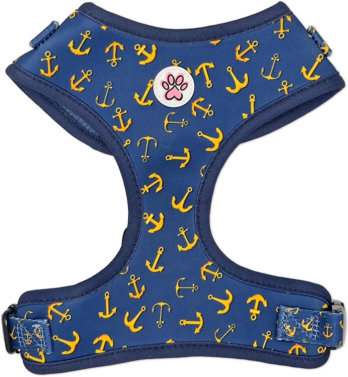 Hondentuigje - Honden Harnas - Comfortabel Wandelen - Metalen Gesp - Maat M - Blauw