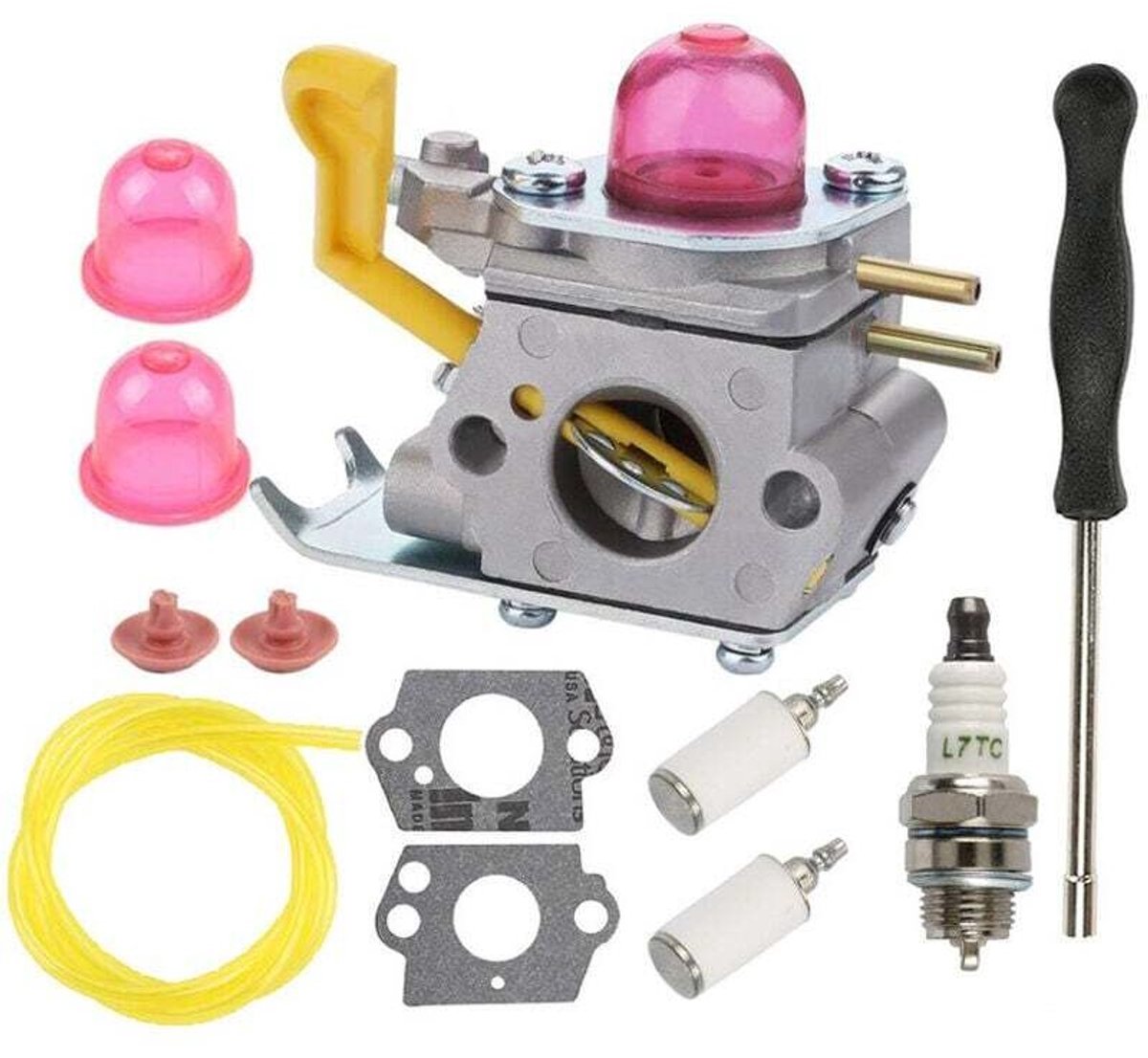 Carburateurrevisieset geschikt voor C1U-W18 FL20C SST25 onkruidspuitpistool, geschikt voorgeschikt voor onderdeelnummers: 530071752, 530071822, 545081808