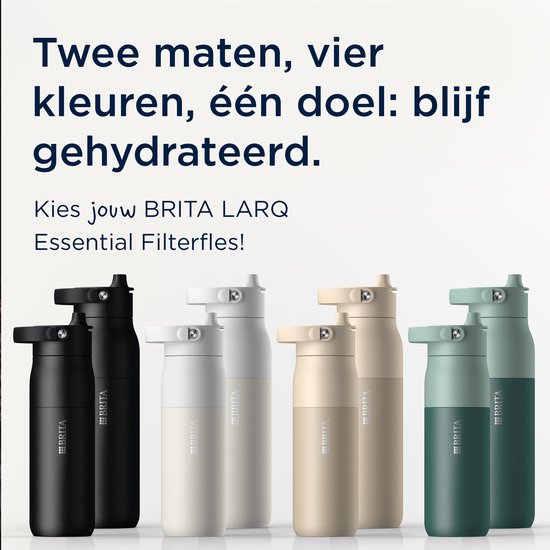 BRITA LARQ waterfilter pack 3 - navulling waterfilters voor BRITA LARQ filterflessen & LARQ iQ flessen (680 ml / 1000 ml) - vermindert micro-onzuiverheden, PFAS, chloor en meer — afbeelding 2