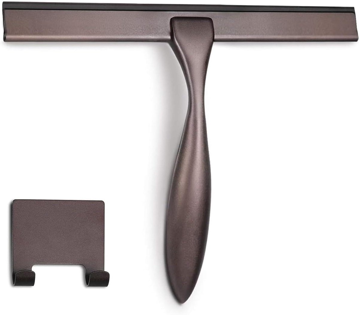 Douche Wisser - Raamwisser Glaswisser - Schoonmaken Ramen - 14 Inch Rubberen Blad - Set van 3 - Brons