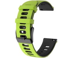 yzw6688 22mm siliconen band compatibel met Vibe 7/7 Pro/GTR 3 Pro/Ares 3 Pro/Beyond 2/stratos 2 armband compatibel met Btalk 2 Lite horlogeband(Green black,Vibe 7 Pro)
