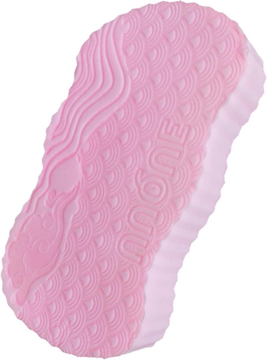 Kinder Badspons - Douche Spons - Huid Reinigen - Dubbele Textuur - 14x7x3 cm - Grijs
