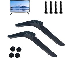 Standaard voor TV, Universele Standaard voor TV, TV-voet met bevestigingsschroeven en antislip rubberen matten voor 32-40 inch