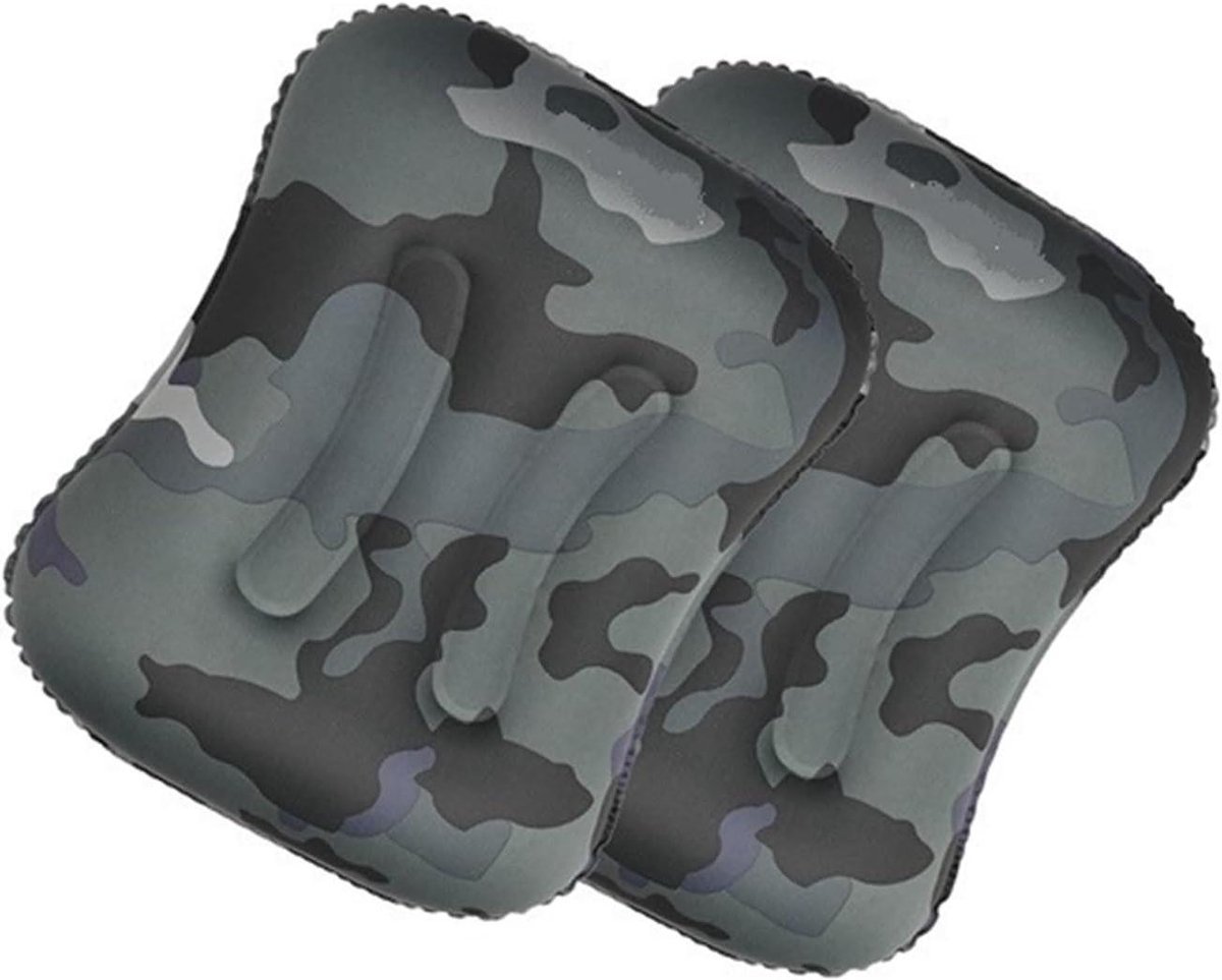 Camping Kussen Camping Kussen Voor Vliegtuig Opblaasbaar Nekkussen Mini Reizen Accessoires 4 Kleuren Comfortabele Kussens Voor Slaap Thuis Textiel (Kleur: Camouflage X 2)