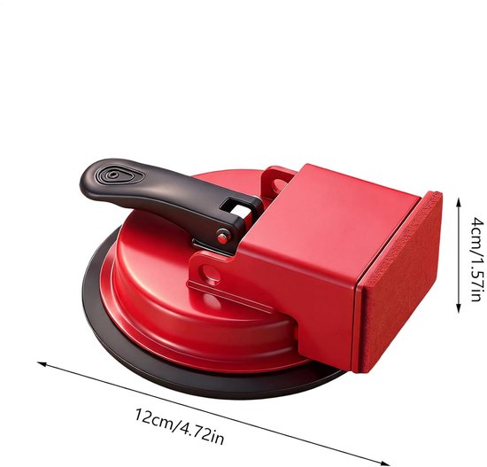 Voegen reparatiegereedschap - Scheurvuller vloer - Vloeren herstellen - Robuust koolstofstaal - 12 x 4 cm - Rood — afbeelding 5