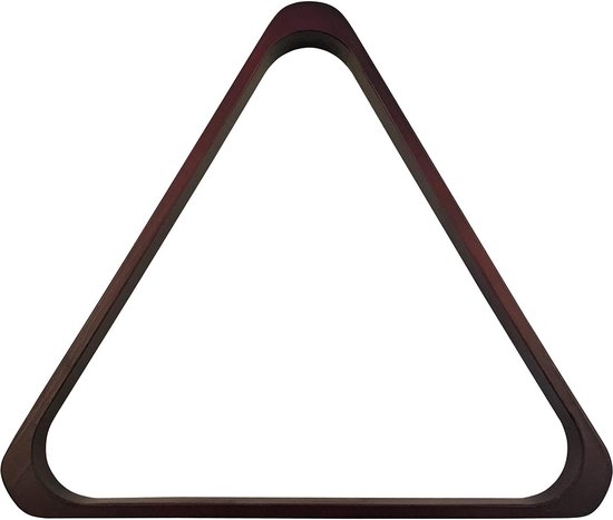 Pool Triangel Deluxe - Biljart Rek - Poolen Thuis - Versterkte Hoekstukken - 57.2mm Balletjes - Mahonie Look — afbeelding 2