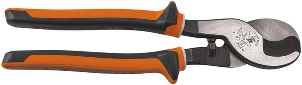 Geïsoleerde Kabelsnijder - Hoge Hefboom - Veilig Elektra Werk - VDE Gecertificeerd - 1000 Volt - Oranje/Wit/Grijs