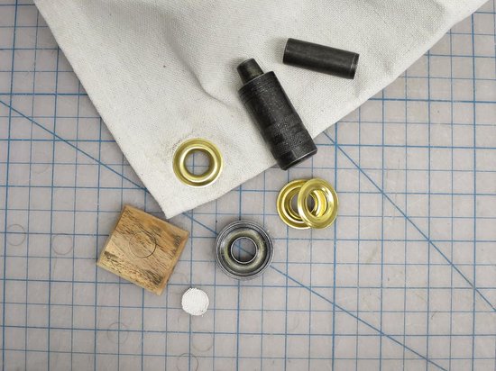 Grommet Kit - Bevestigingsringen Set - Repareren van Stoffen - Compleet met Hulpmiddelen - 1/4 Inch - Niet gespecificeerd van Merkloos — afbeelding 3