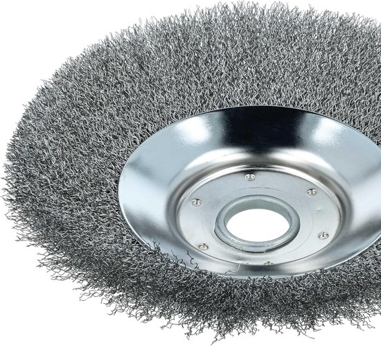Onkruidborstel - Metaalborstel - Onkruid Verwijderen - Zachte Staaldraden - 20 cm - Zilver van Merkloos	 — afbeelding 2