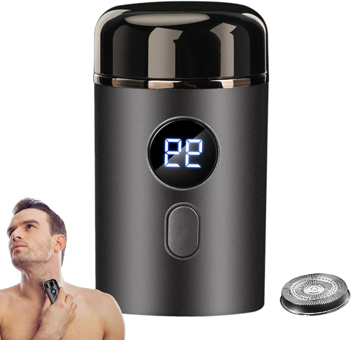Elektrisch Scheerapparaat - Pocket Trimmer - Snelle Verzorging - IPX7 Waterdicht - 4x4x7 cm - Zilver