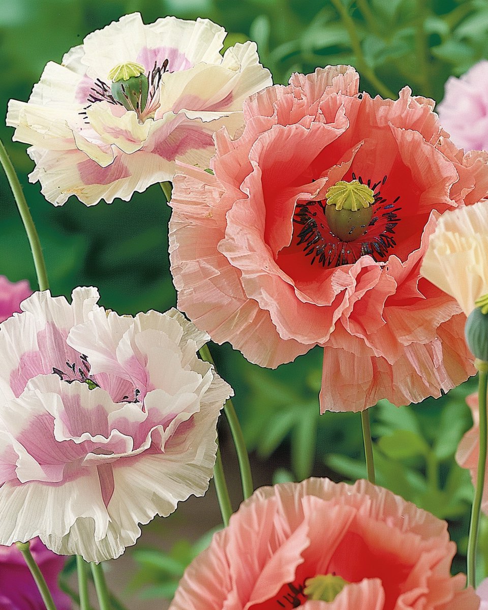 2 sets - Papaver Paeoniflorum Zaden Eenjarig Gemengd Slaapbol