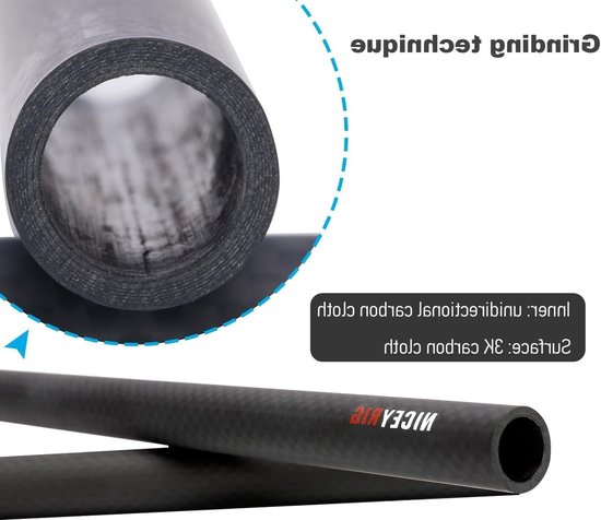 15mm Carbon Fiber Rods 16"/40cm voor Camera Stabilizer Cage, DSLR Shoulder Rig en Matte Box Ondersteuning — afbeelding 5