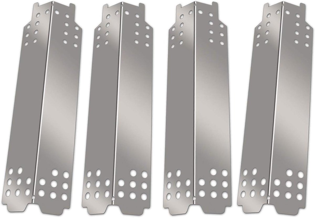 Warmteplaat RVS - Grillplaat Vlammenmaker - Grillonderhoud - Duurzaam Roestvrij Staal - 15 inch - Zilver
