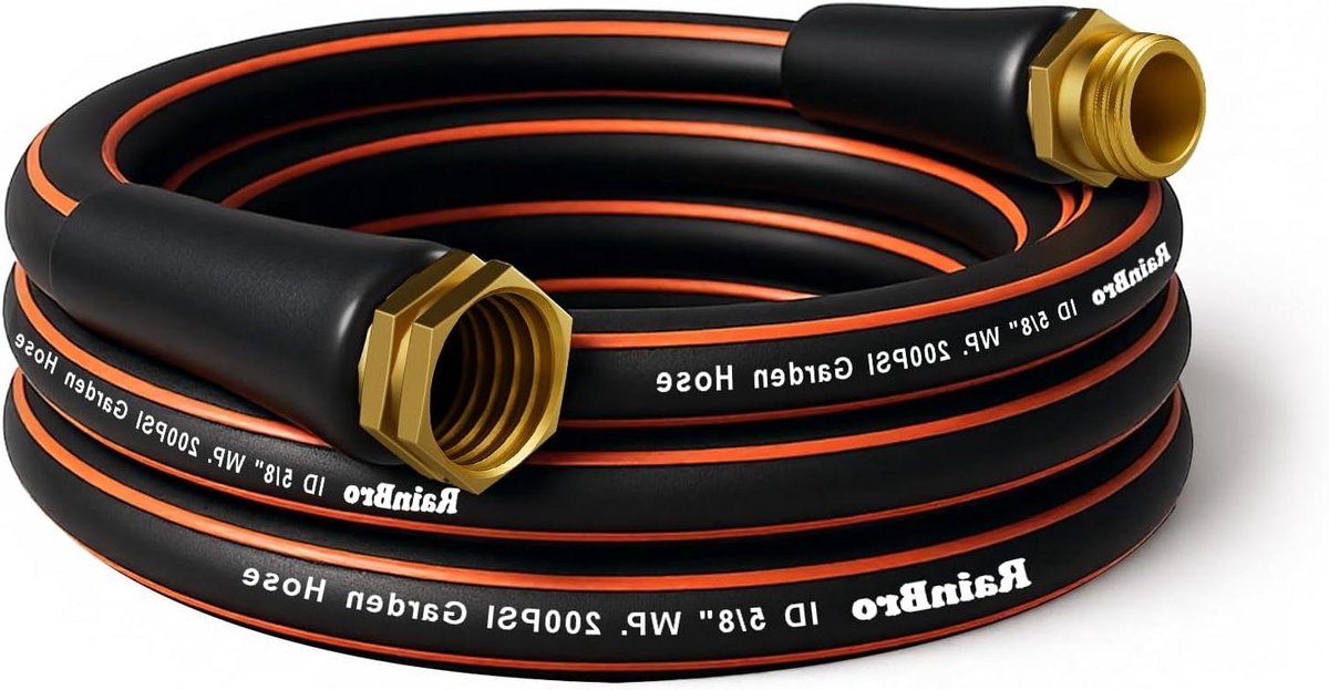 Tuinslang - Flexibele waterslang - Tuin besproeien - Knikvrij en vorstbestendig - 3 meter - Zwart