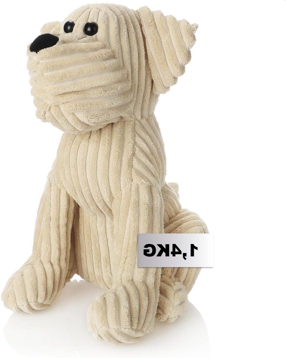 Deurstopper Hond - Deurhouder - Ramen Open Houden - Zwaar en Stabiel - 25cm Hoog - Beige