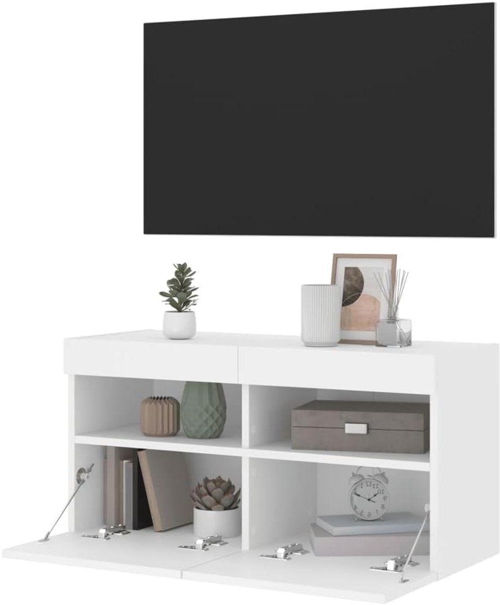 Wandkast TV Meubel - Hangend TV Meubel - Opbergen Media - Strak Design - 80 x 30 x 40 cm