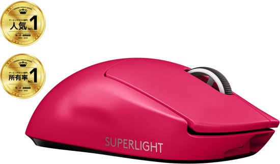 Logitech G Pro X SUPERLIGHT - Draadloze Esports Gaming Muis - Magenta