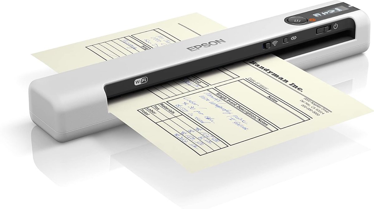Mobiele Documentenscanner - Draagbare Scanner - Scannen Onderweg - Ingebouwde Batterij Wifi - Compact A4 - Wit thumbnail 6