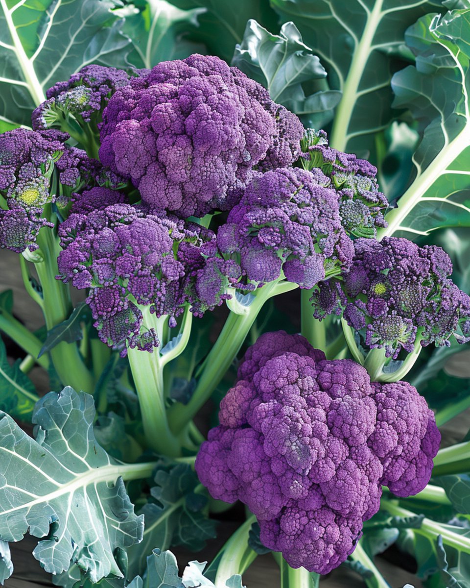 2 sets - Broccoli Zaden Summer Purple Brassica Oleracea Eenjarig Paars