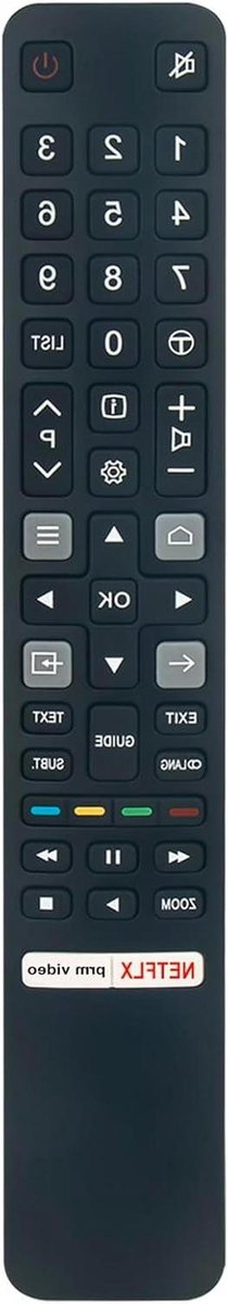 Vervangende Afstandsbediening - Universele afstandsbediening TV - TV Bediening - Geen installatie nodig - 10 Meter - Zwart
