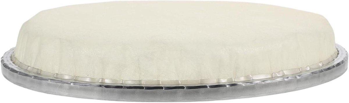 Trommelvel - Percussievel Afrikaans - Muziek Maken - Handgemaakt - 8 inch - Beige