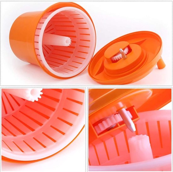 Salade Spinner - Sla Droger - Keuken Gebruik - Grote Capaciteit - 5 Gallon - Wit van Merkloos — afbeelding 2