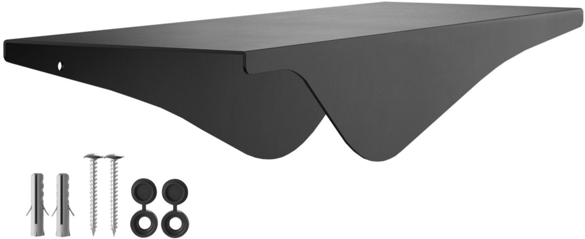 Sotech Wandplank HOVER-VIII 350x130x80mm zwart