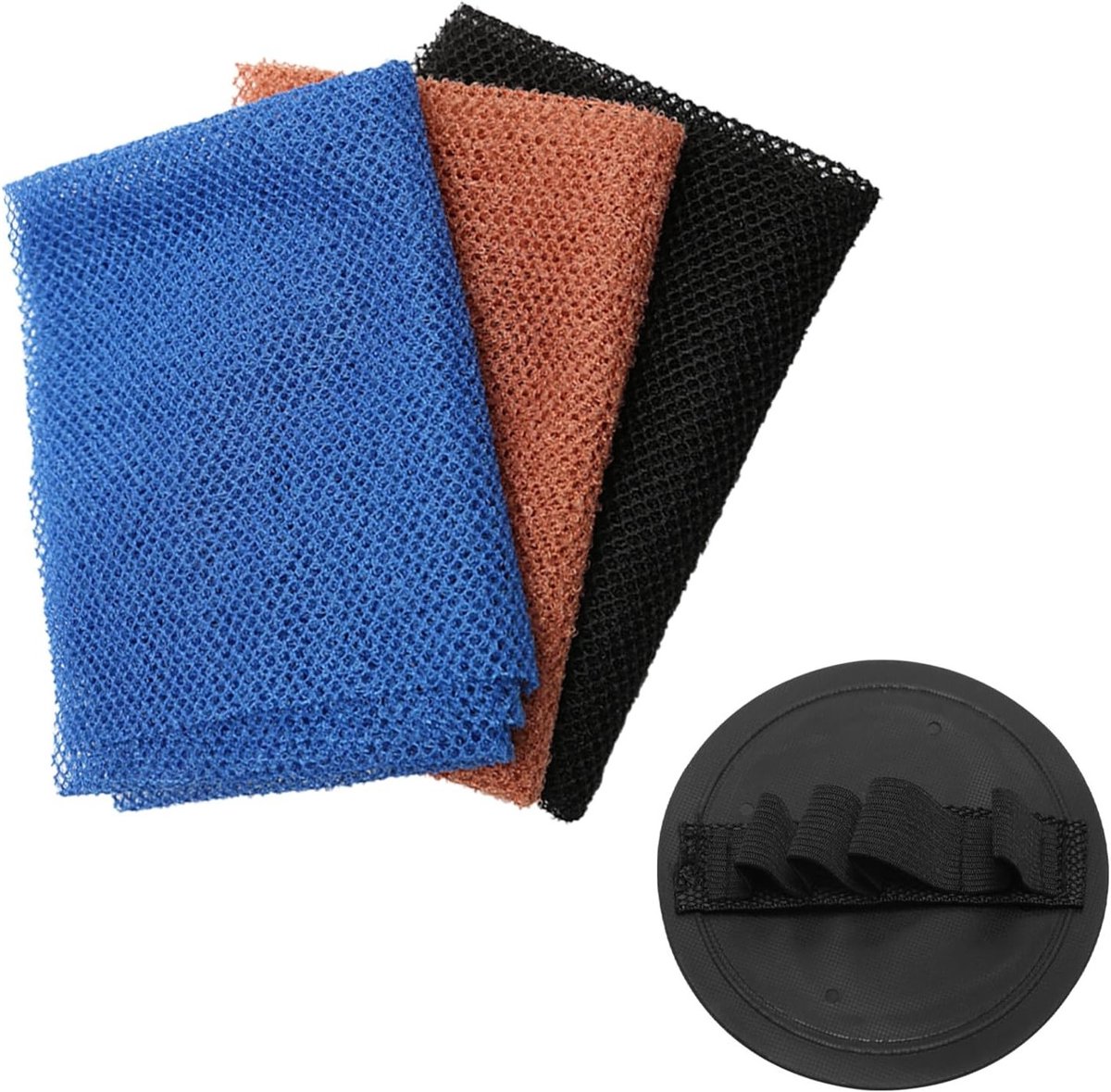 3x Lange Exfoliërende Douche Spons Net - Afrikaanse Bad Net voor Grondige Lichaamsscrub