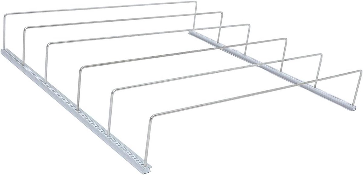 Koelkast Organizer - Drank Opbergrek - Drankjes Sorteren - Anti-kantel Ontwerp - 42x40x5cm - Wit
