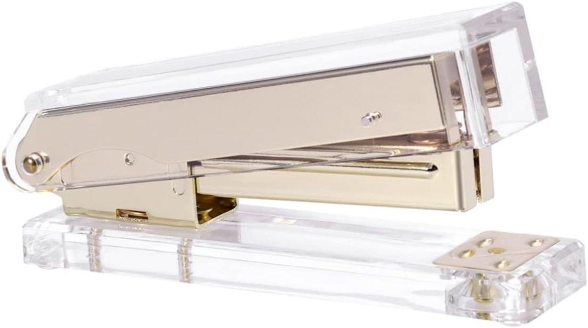Bureau Nietmachine - Nietmachine Kantoor - Documenten Ordenen - Acryl en Roségoud - 12.5 x 3.1 x 6.3 cm - Goud