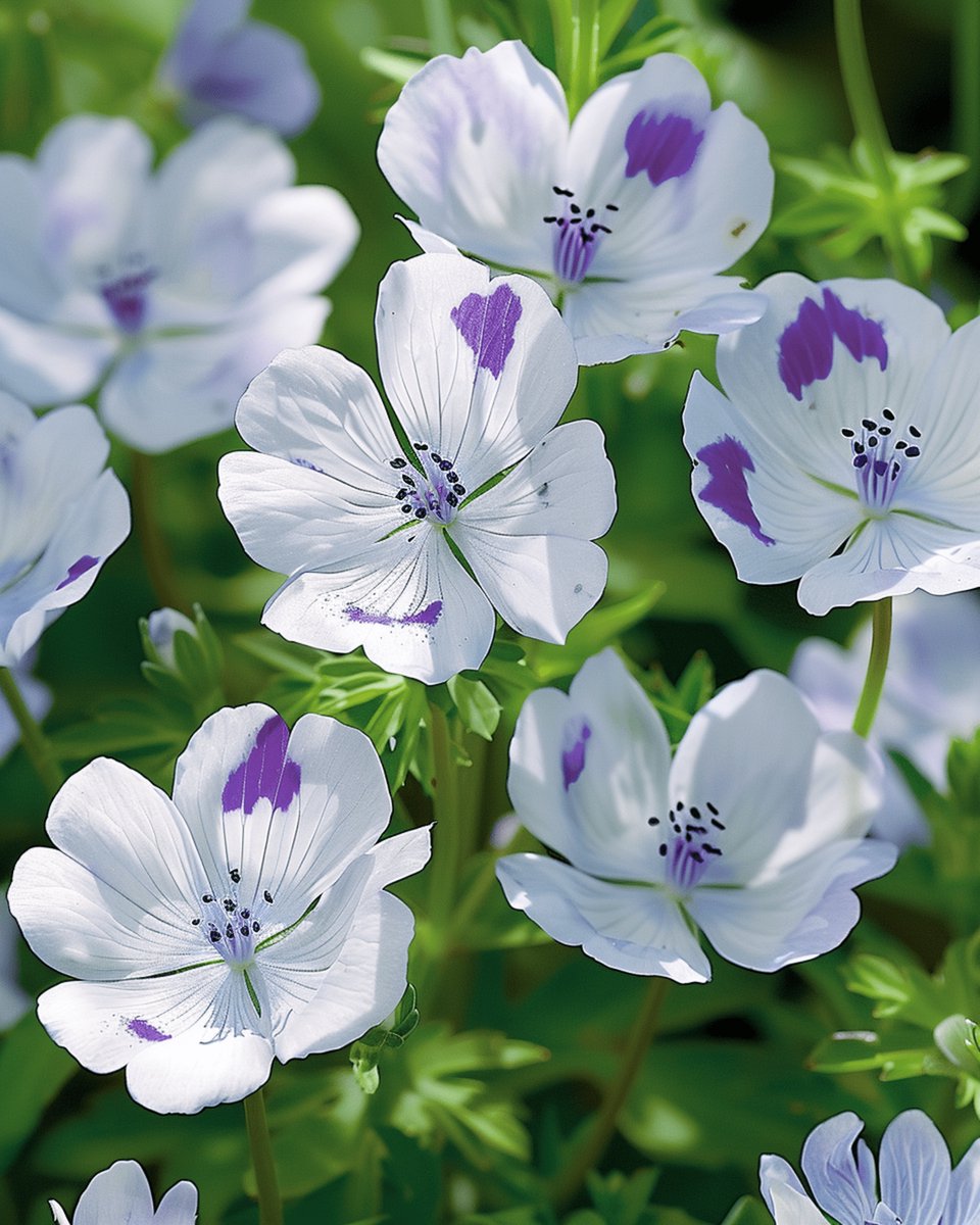 5 sets - Haagbloem Zaden Nemophila Maculata Eenjarig Five Spot