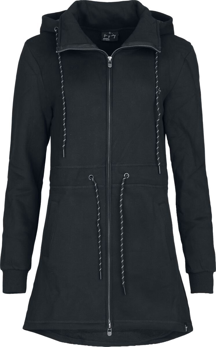 Forplay Linda Dames Lange jassen - zwart - M
