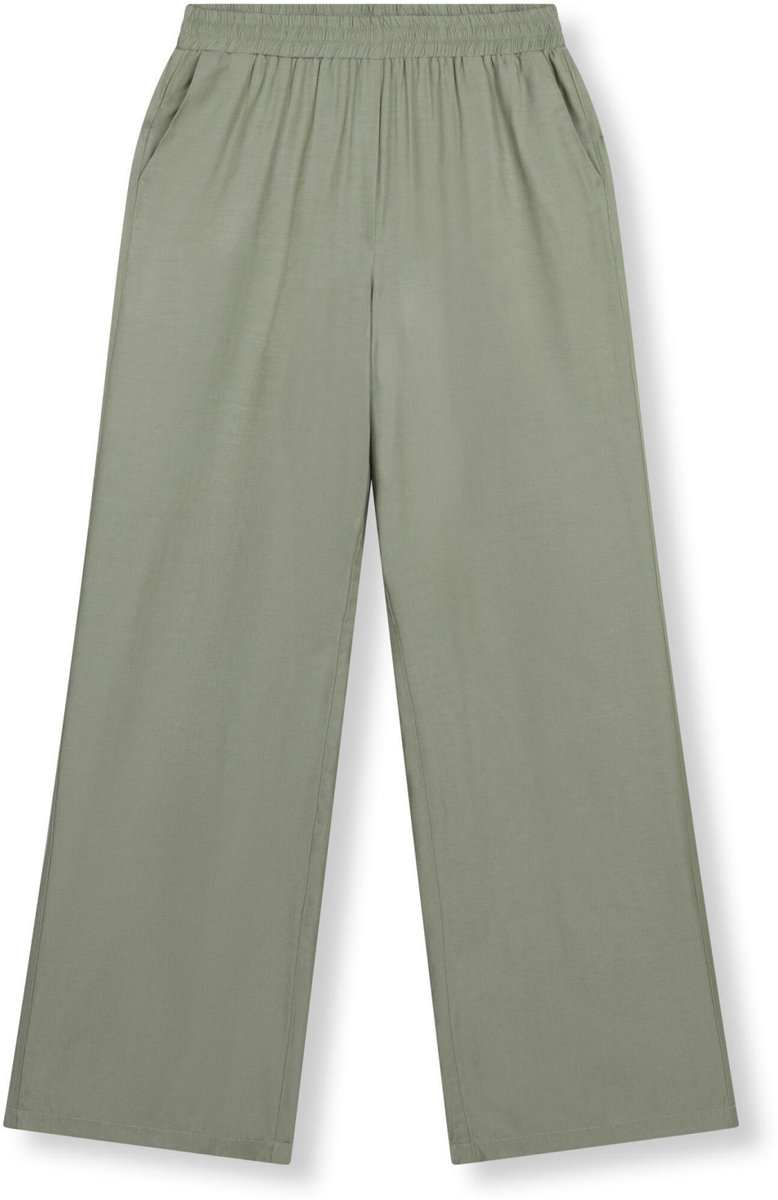 Refined Department Broek Woven Flowy Wide Leg Pant R2606130194 Nova 702 Army Dames Maat - L