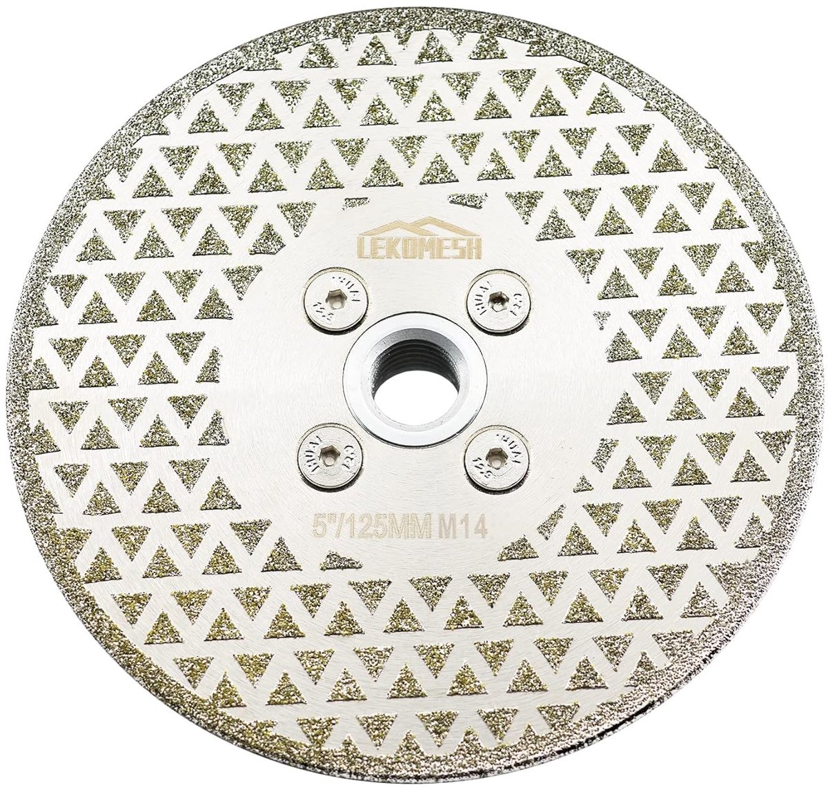 Diamant tegelzaagblad - Doorslijpschijf - Snel snijden - Dubbelzijdig diamantdesign - 125 mm - Zilver