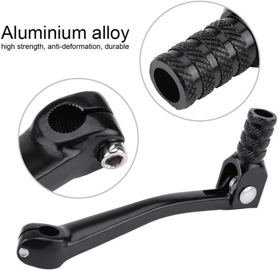 Motor Versnellingspook - Schakelhendel Opvouwbaar - Motorcross ATV - CNC Aluminium Gemaakt - 155 mm Lengte - Zwart — afbeelding 4