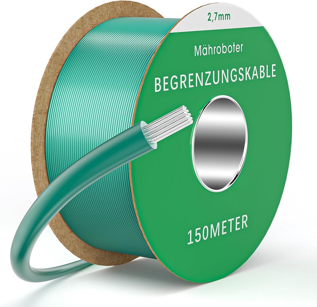 Begrenzingskabel - Draadmaaier kabel - Gazon onderhoud - Universeel toepasbaar - 150 meter - Zwart