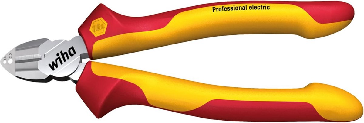 Isolatietang Diagonaal - Kniptang Stripper - Draad Bewerken - Dubbele Functie DynamicJoint - 160 mm - Geel