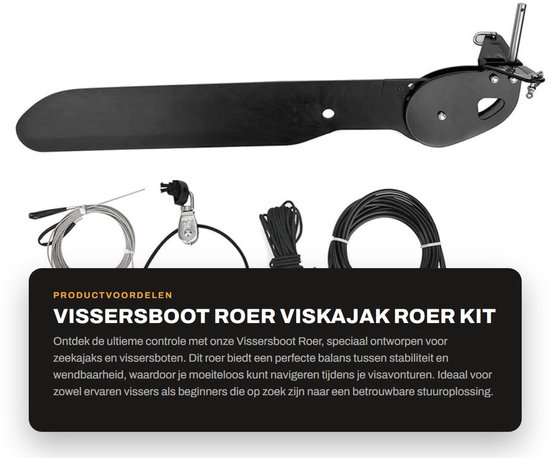 Roer voor Vissersboot - Stuurroer Viskajak - Vane Roer Set - Zeekajaks Accessoire — afbeelding 5