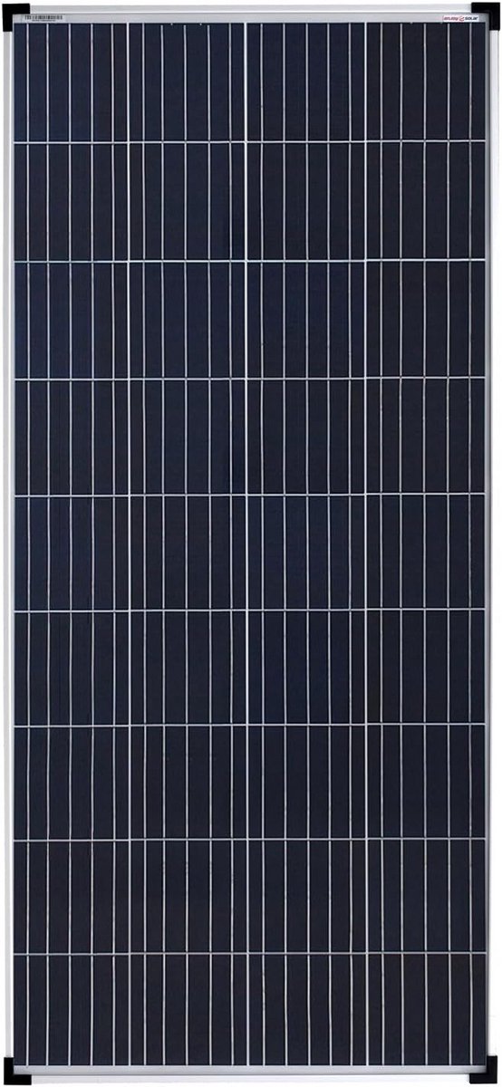 Zonnepaneel 160 Watt - 12 Volt Paneel - Energie Opwekken - Hoge Efficiëntie Cellen - 148x67 cm - Zilver