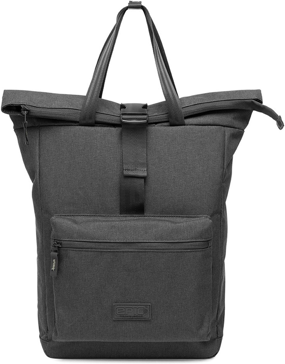 EPIC Laptop rugzak Rugzak met laptopvak Essentials - Proton EVO Tote Backpack 17L Black Zwart