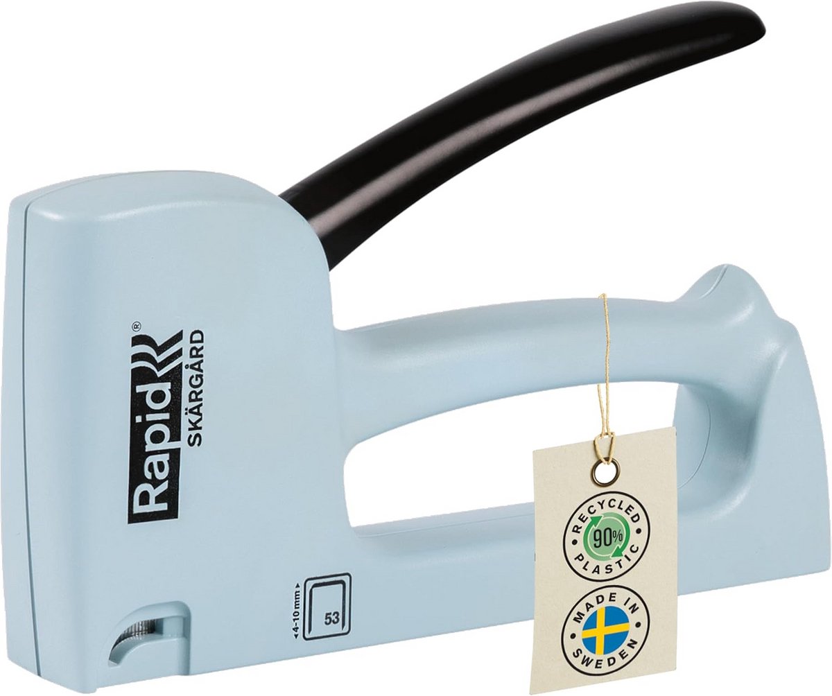 Handtacker - Nietpistool Tacker - Lichte Klussen - Gemaakt in Zweden - 4-10 mm - Blauw