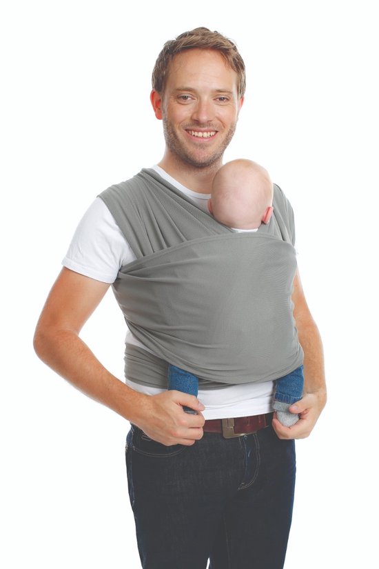 Babylonia draagdoek - Tricot-Slen Cool - moon mist grey van Babylonia — afbeelding 4