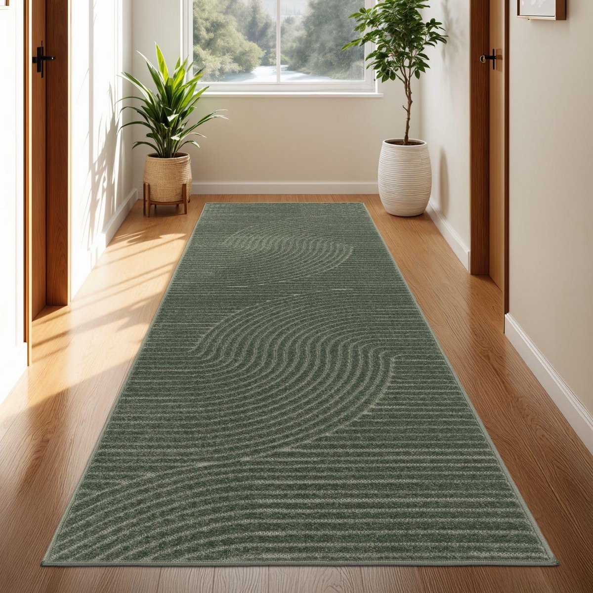 Geometrisch ethno binnen buiten tapijt 60x100 cm - weerbestendig & geschikt voor vloerverw