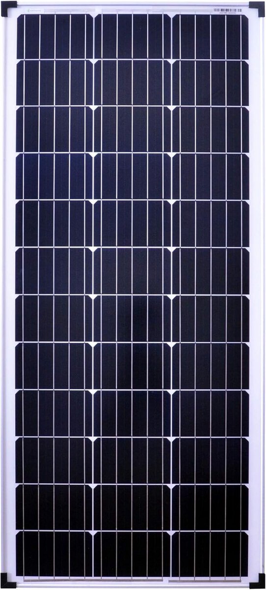 Zonnepaneel 100 Watt - Zonnecel module - Eilandinstallaties - Monokristallijn - 120 x 54 cm - Zwart