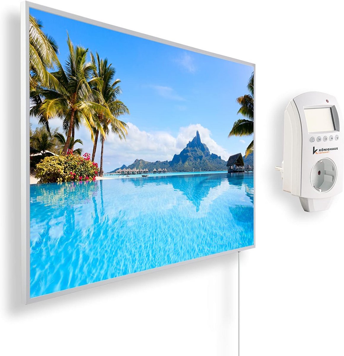 Infraroodpaneel - Beeldverwarming - Ruimte verwarmen - Met fotoprint - 300 Watt - Bora Bora
