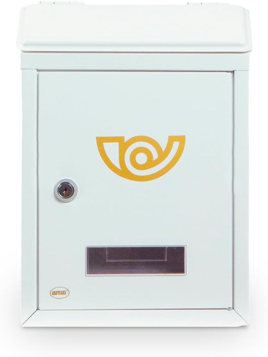 Mini brievenbus - Buitenpostbak - Veilige post ontvangen - Compact formaat - 295 x 21 x 62 cm - Wit